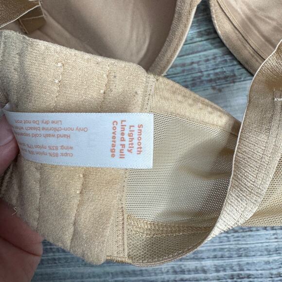 Cacique Smooth Lightly Lined Full Coverage Bra 48DDD Nude Beige Underwire - Picture 3 of 4